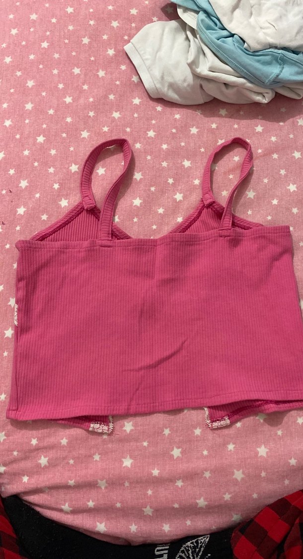 Dantel Detaylı Pembe  Atlet - Görsel 5