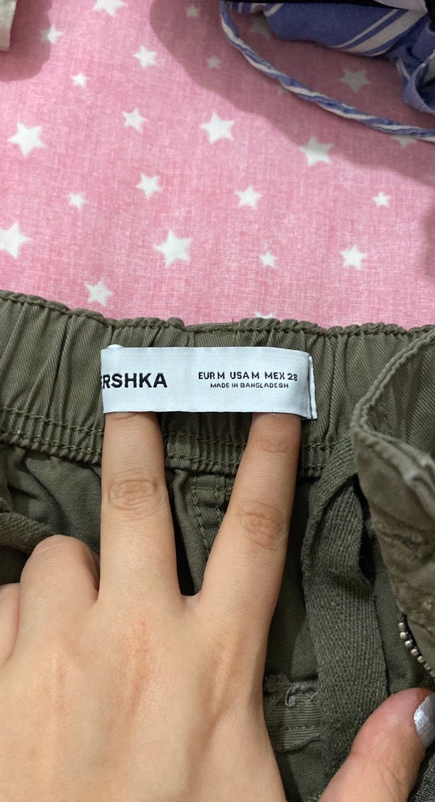 Kadın Keten Kemerli Geniş Paça Pantolon - Görsel 4