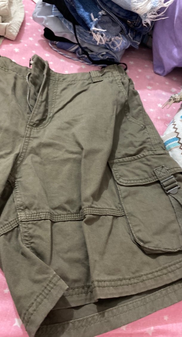 Kadın Keten Kemerli Geniş Paça Pantolon - Görsel 3