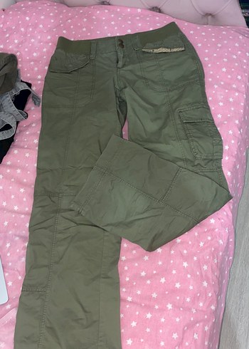 Düşük bel kargo pantolon - Görsel 3