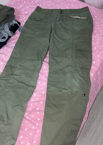 Düşük bel kargo pantolon - Görsel 4