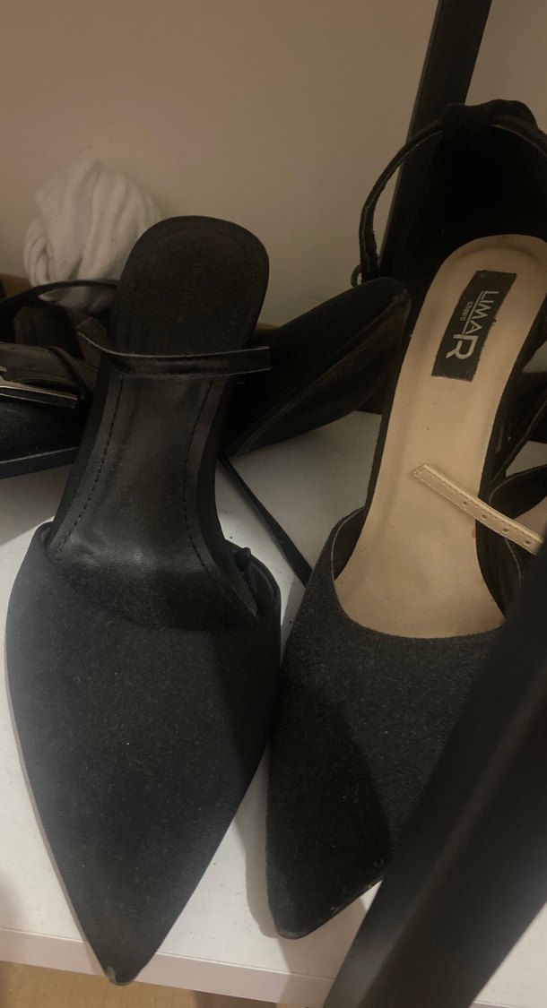 Parlak Mor Yılan Derisi Desenli Topuklu Kadın Ayakkabı - Görsel 3