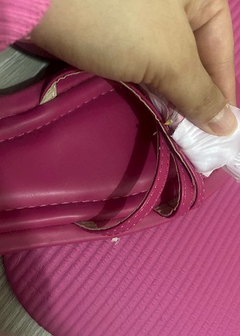 Shoebellas Beyaz Çiçek Detaylı Kadın Sandalet - Görsel 8