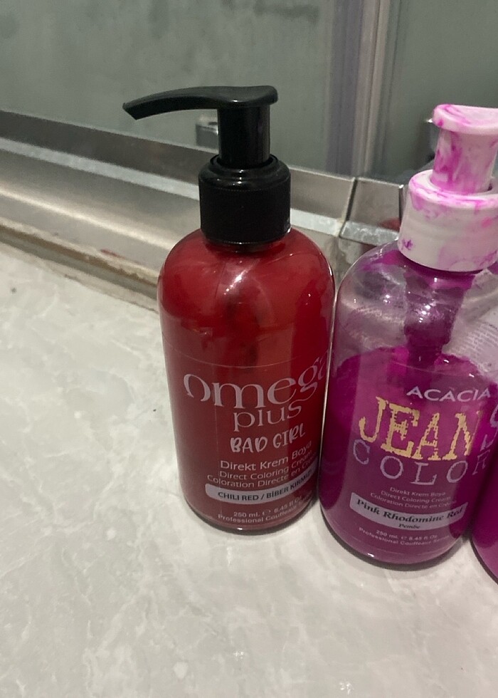 Saç boyası pembe kırmızı - Görsel 3