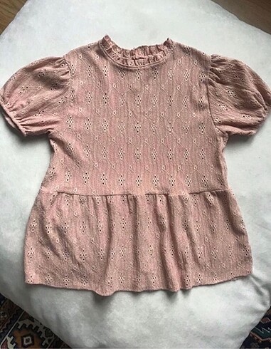 Zara Fisto Örgü Peplum Tshirt