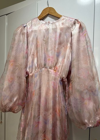 manuka çiçekli elbise - Görsel 3