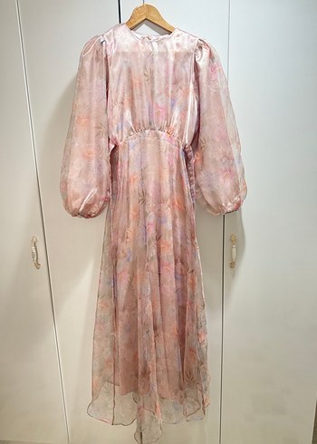 manuka çiçekli elbise - Görsel 4