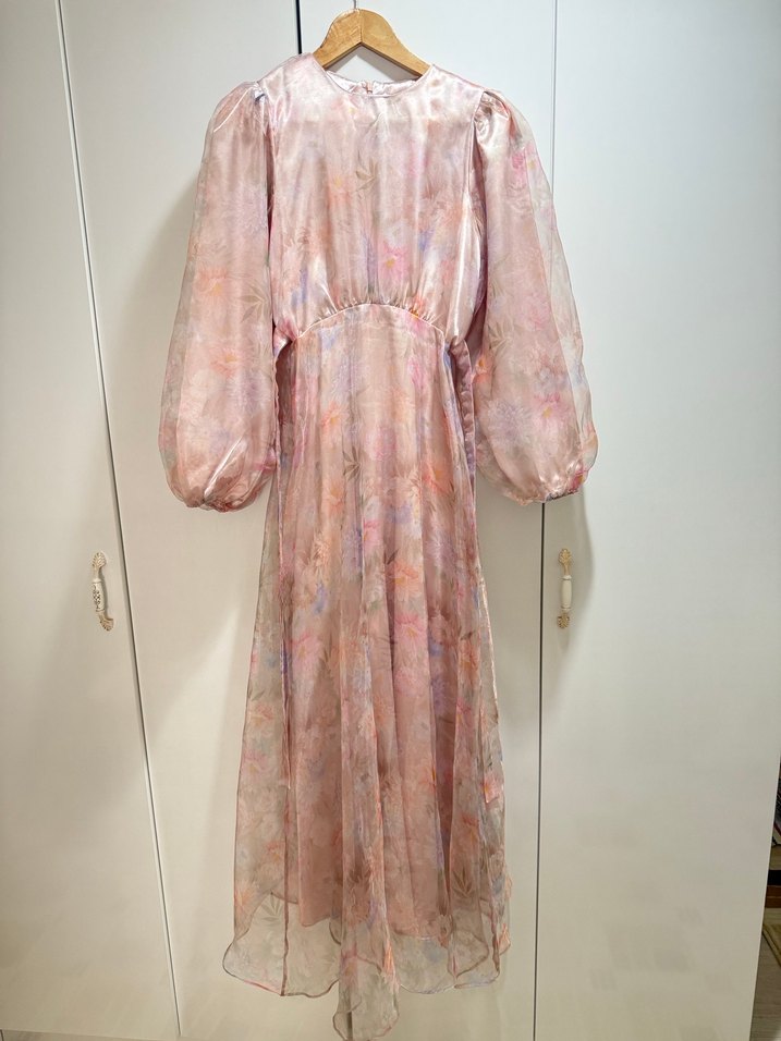 manuka çiçekli elbise - Görsel 4