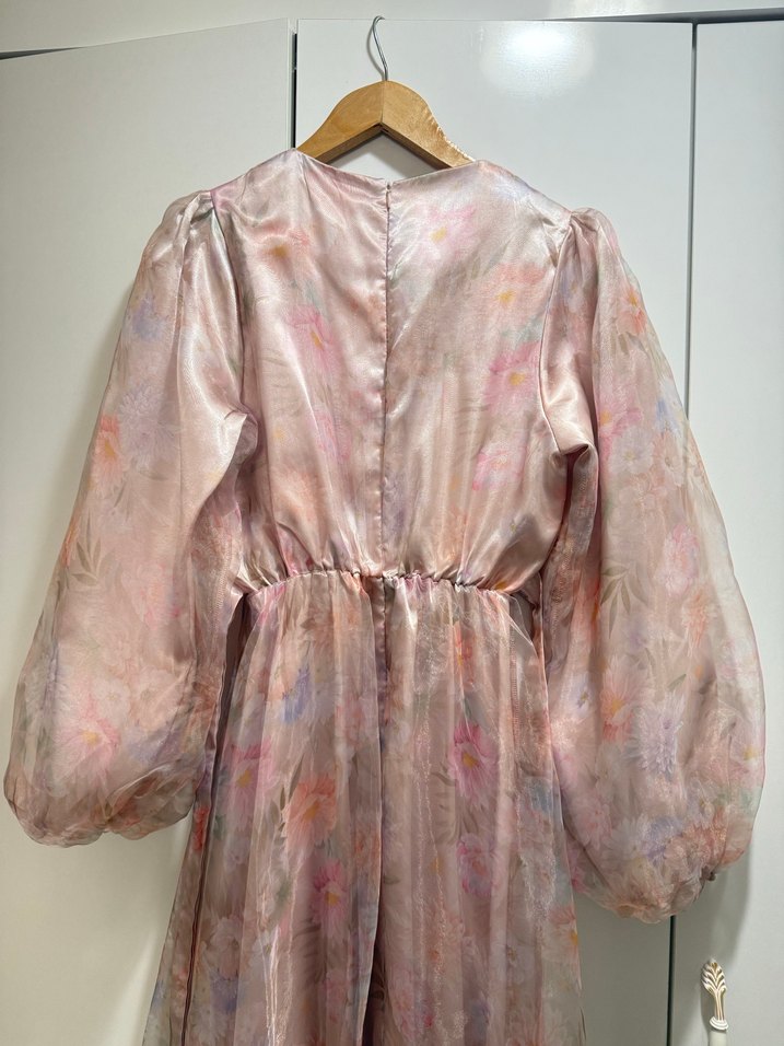 manuka çiçekli elbise - Görsel 5