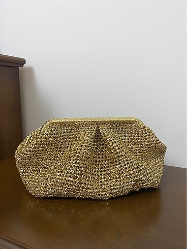 Diğer clutch burslu örme çanta