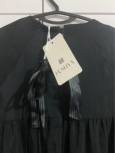 etiketli fushya elbise - Görsel 6