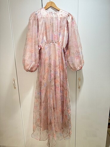 manuka abiye çiçekli elbise - Görsel 7