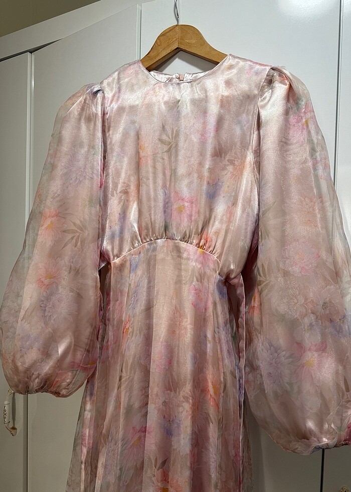 manuka abiye çiçekli elbise - Görsel 5