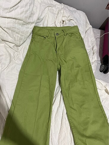 Fıstık Yeşil kot pantolon