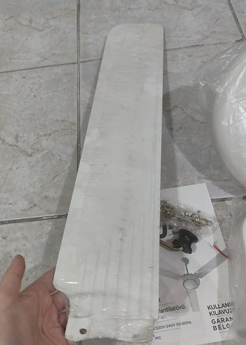 Beyaz Tavan Lambası Aparatı Fujilife Tavan Vantilatörü - Görsel 6