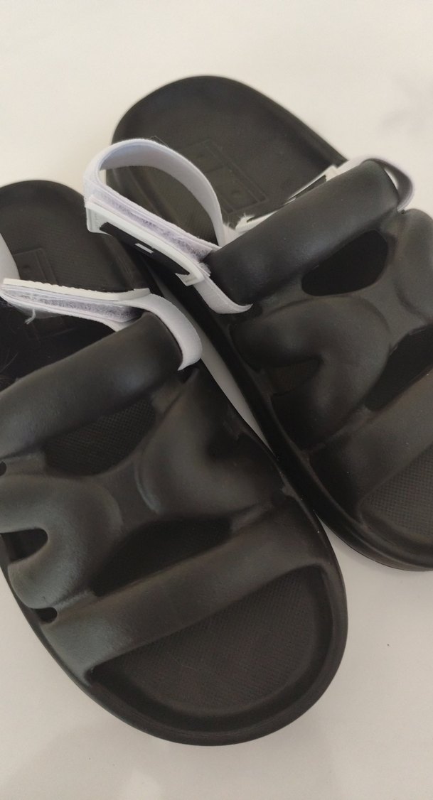 Siyah sandalet terlik - Görsel 2