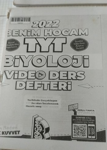2022 TYT Biyoloji Video Ders Defteri - Görsel 6