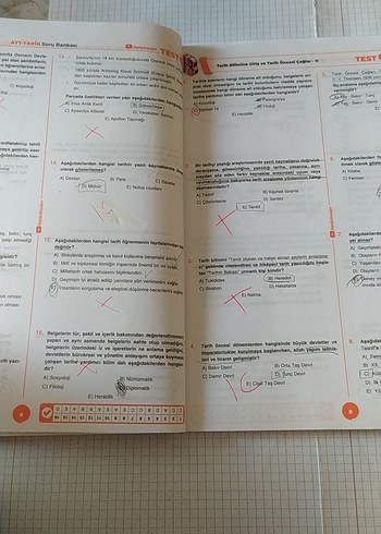 2021 Benim Hocam AYT Tarih Soru Bankası - Görsel 3