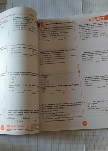 2021 Benim Hocam AYT Tarih Soru Bankası - Görsel 5