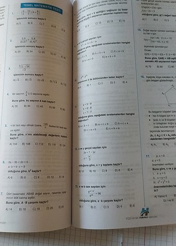 YGS Son Beş Yıl Çıkmış Sorular Kitabı - Görsel 5