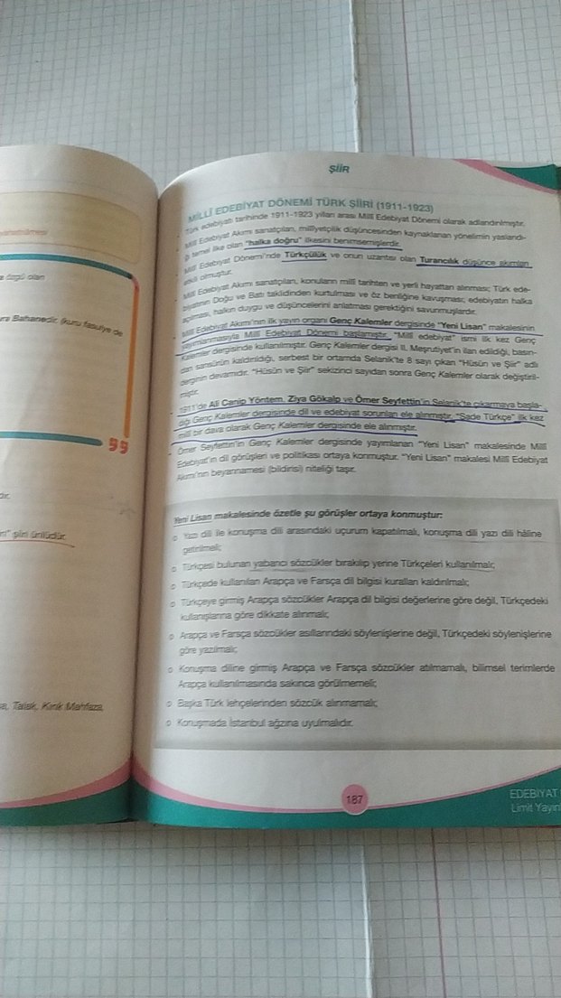 Edebiyat El Kitabı - Limit Yayınları - Görsel 4