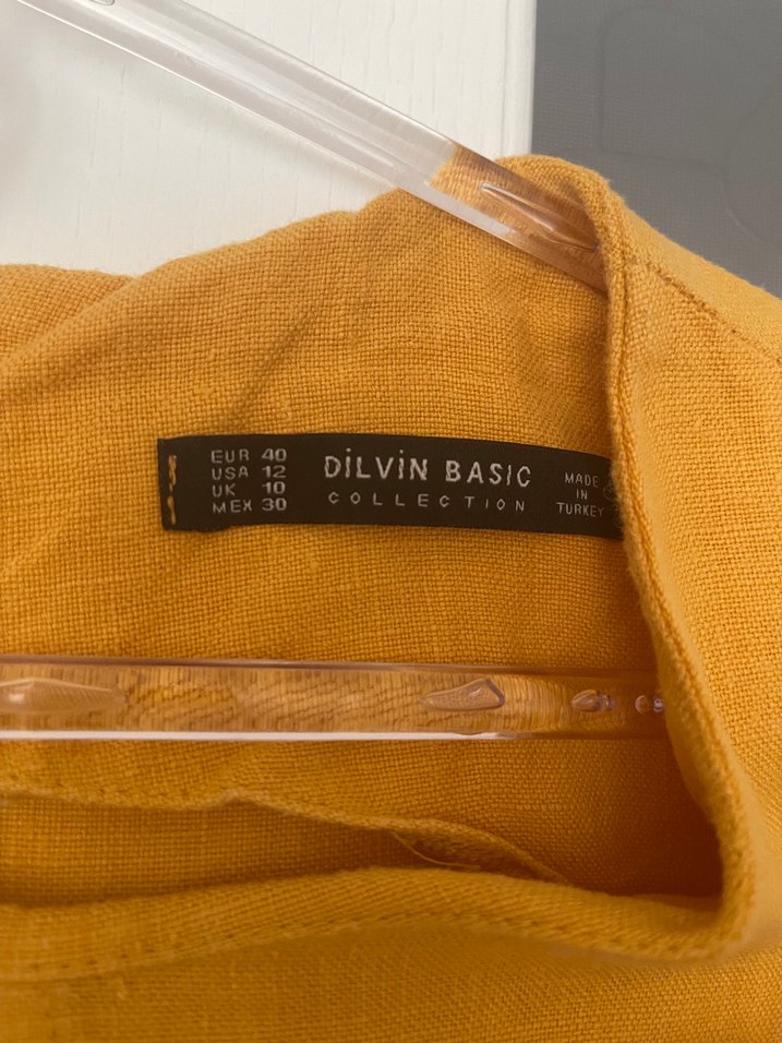 Hardal sarısı elbise - Görsel 2