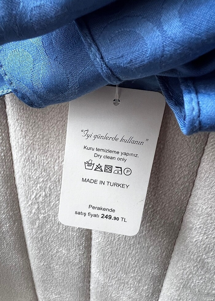 Mavi desenli şal - Görsel 2