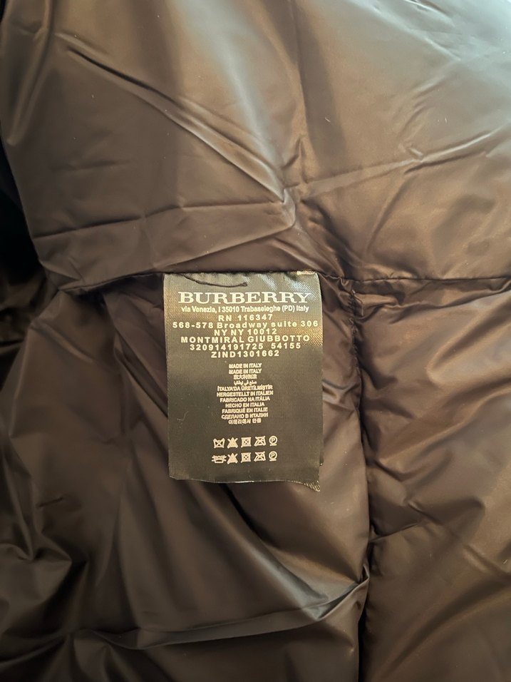 Burberry kapüşonlu çocuk şişme mont - Görsel 5