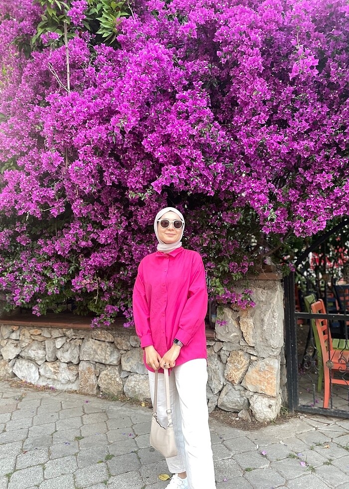 Pembe gömlek - Görsel 3