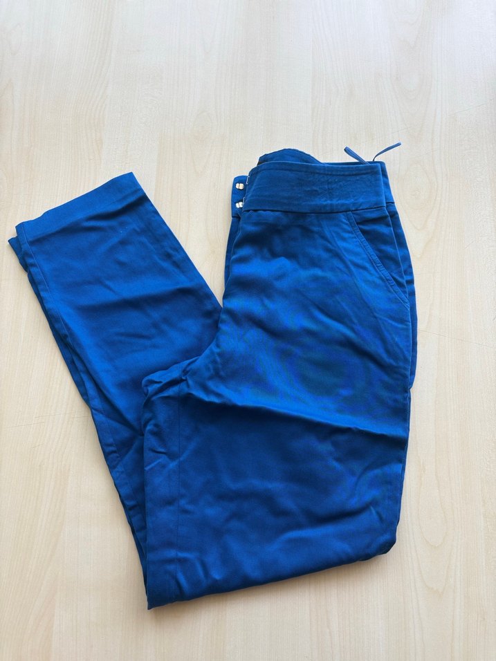 ADİL IŞIK Mavi Kadın Cigarette Pantolon - Görsel 4