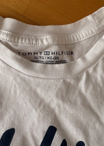 xl Beden beyaz Renk Tommy Hilfiger Beyaz Pamuklu Baskılı Tişört