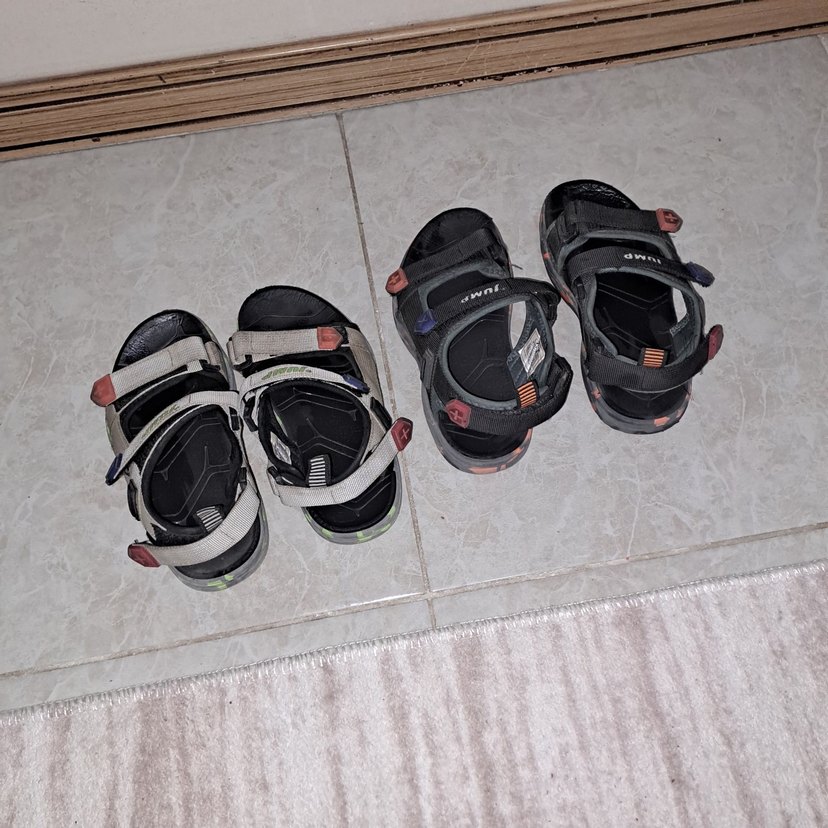 Erkek Çok Renkli Cırt Cırtlı Street Sandalet - Görsel 2