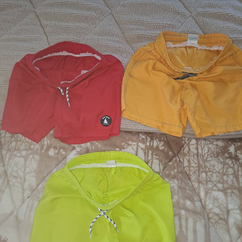 Renkli Bağcıklı Erkek çocuk deniz/havuz Şortları - Görsel 2