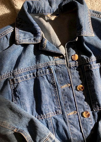 l Beden Kadın Denim Kot Ceket