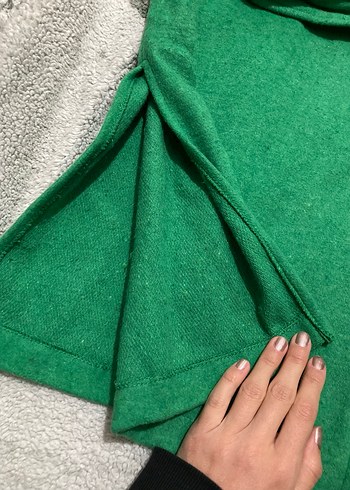 Kadın Yeşil Kaban - Görsel 2