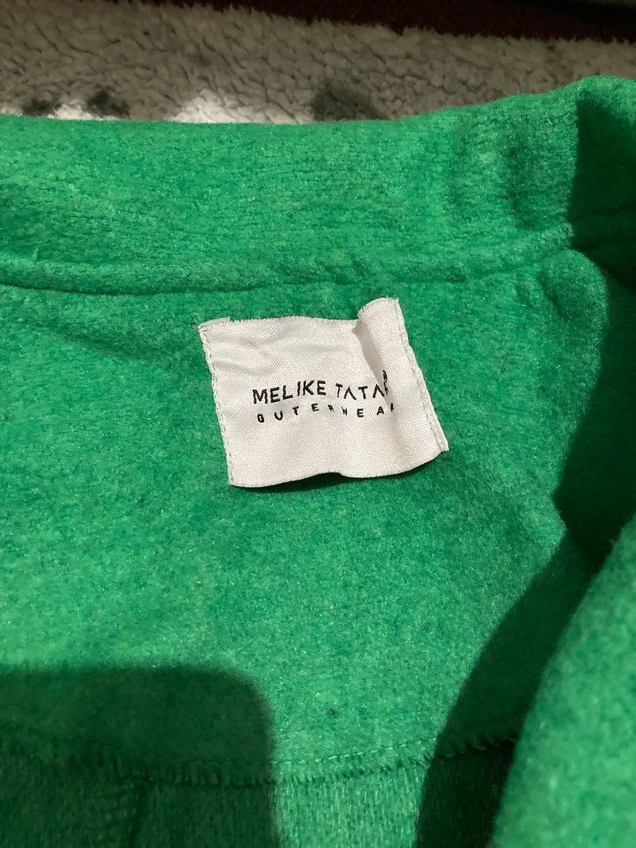 Kadın Yeşil Kaban - Görsel 3