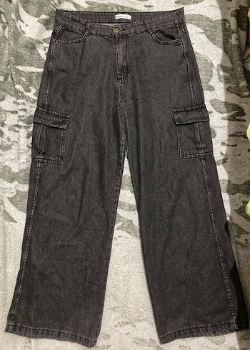 Gri Kot Pantolon Jean - Görsel 2