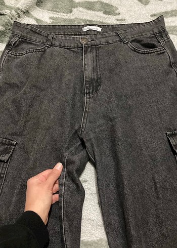 Gri Kot Pantolon Jean - Görsel 4