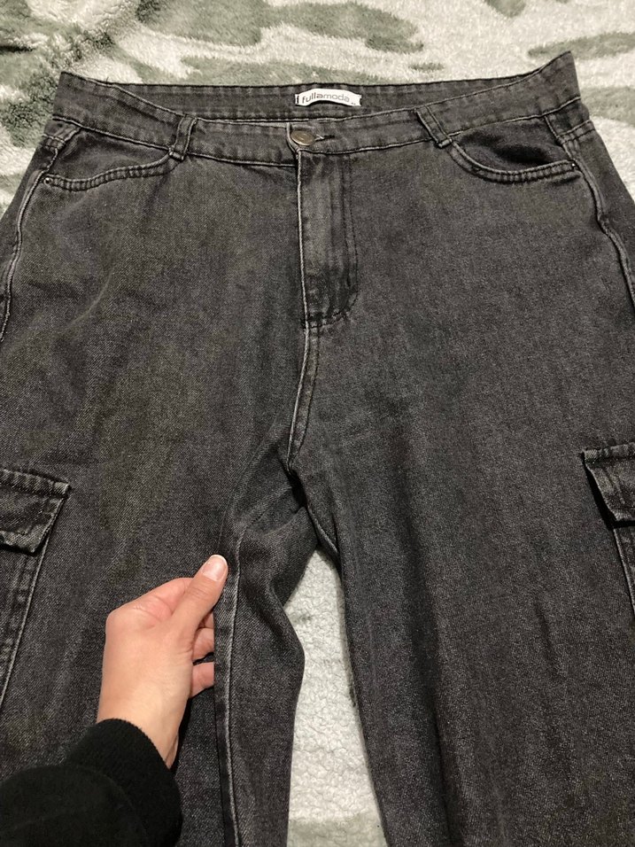 Gri Kot Pantolon Jean - Görsel 4