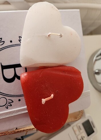 İkili kalp mum - Görsel 2