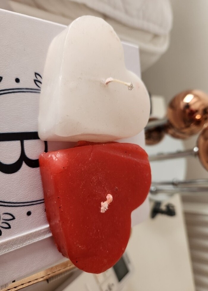 İkili kalp mum - Görsel 3