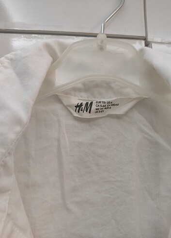 H&M H&M marka Erkek çocuk beyaz gömlek