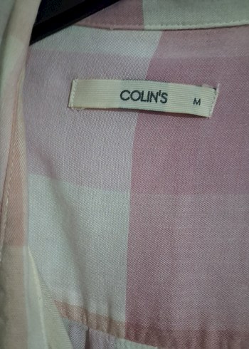 Pembe ekoseli  Gömlek iki kol arası 53cm boy.63 cö - Görsel 3