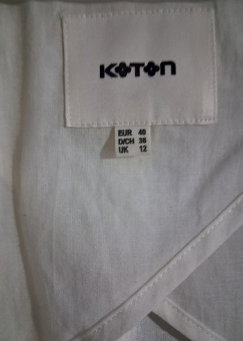 Kısa Kollu Beyaz Keten Kadın Ceket hiç giyilmedi. - Görsel 3