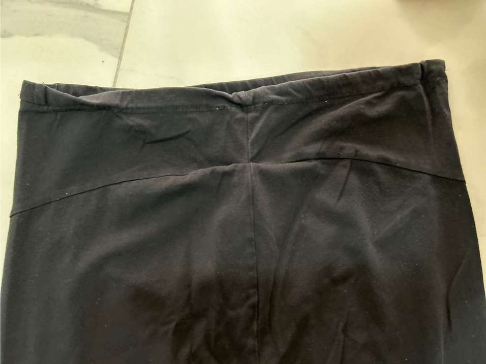 Siyah Midi Kadın hamile Tayt - Görsel 3