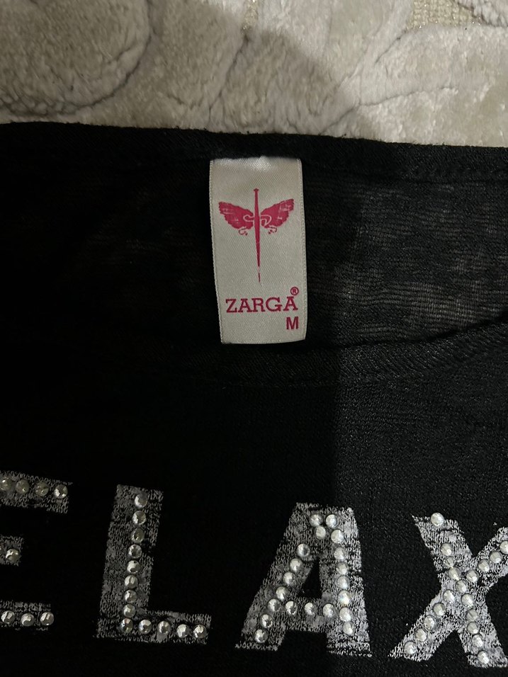 Siyah Rahat Kesim Tişört - Görsel 3