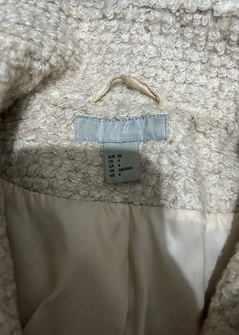 H&M Bej Triko Kadın Midi Kaban