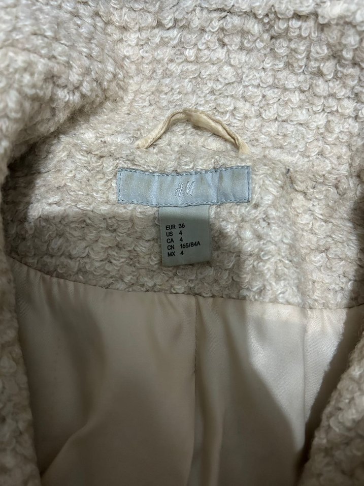 Bej Triko Kadın Midi Kaban - Görsel 3