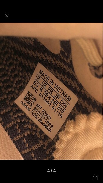 39 Beden gri Renk Yeezy 350