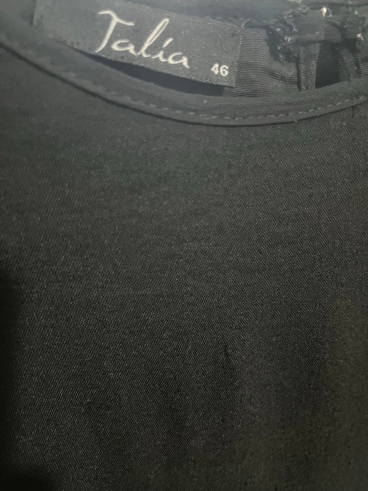 Siyah Uzun Kollu Salaş Kadın Elbise - Görsel 3